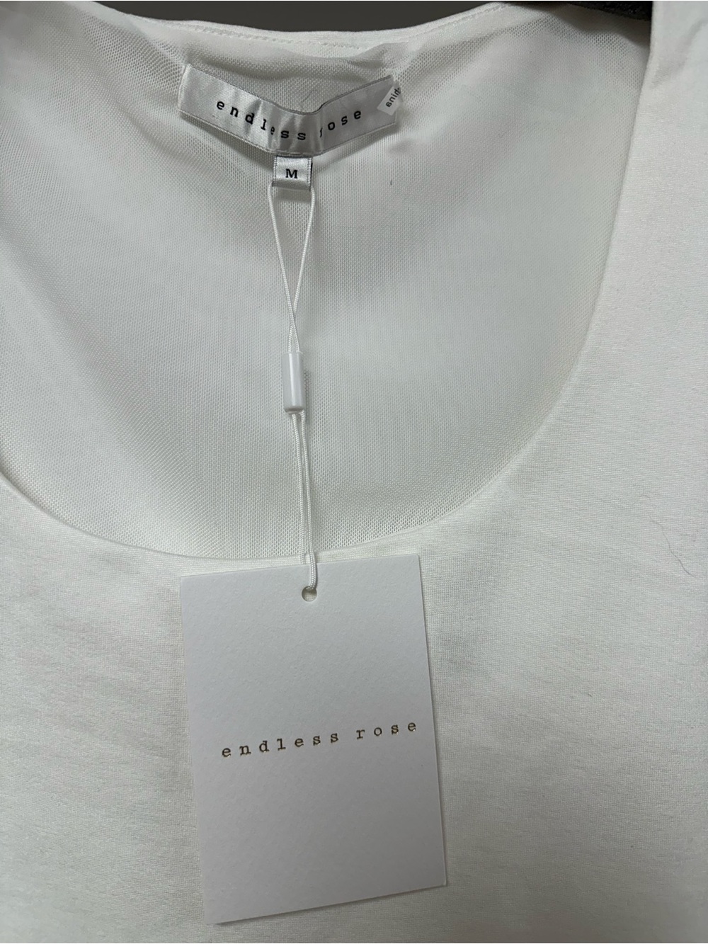 Endless Rose White Scoop Neck Tank Top - Picture 2 of 7